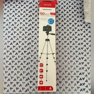 Merkury 50-Inch Camera Tripod - Silver